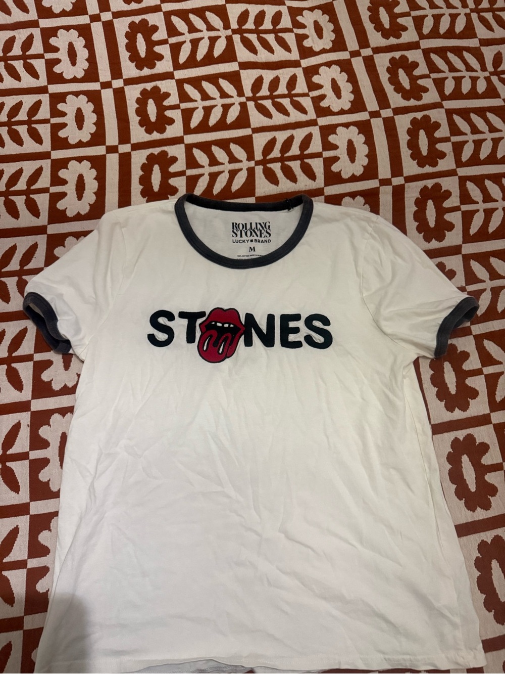 Lucky Brand Rolling Stones Ringer Tee - Picture 3 of 4